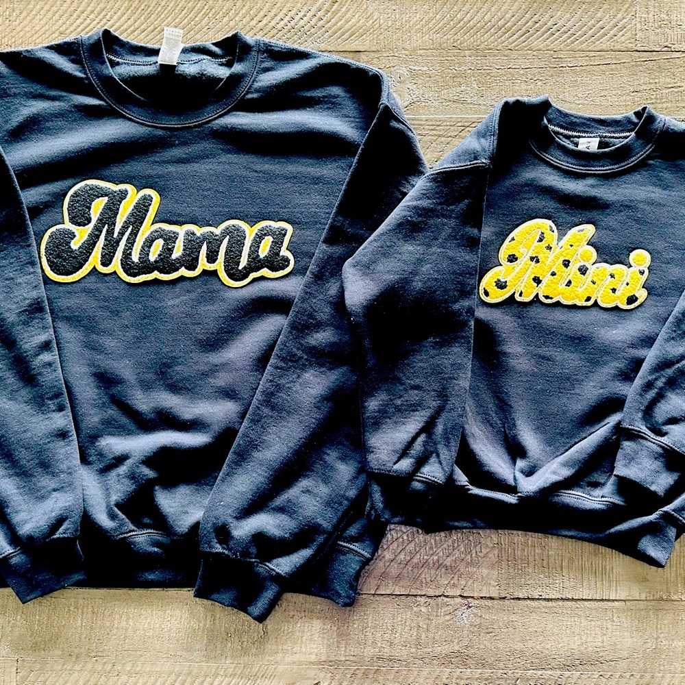 Mama and Mini sweaters! Available!